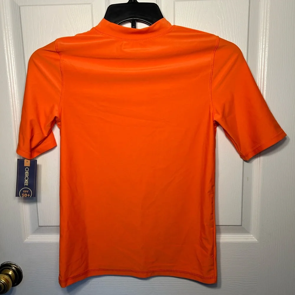 Boys Short Sleeve Rash Guard Swim Shirt